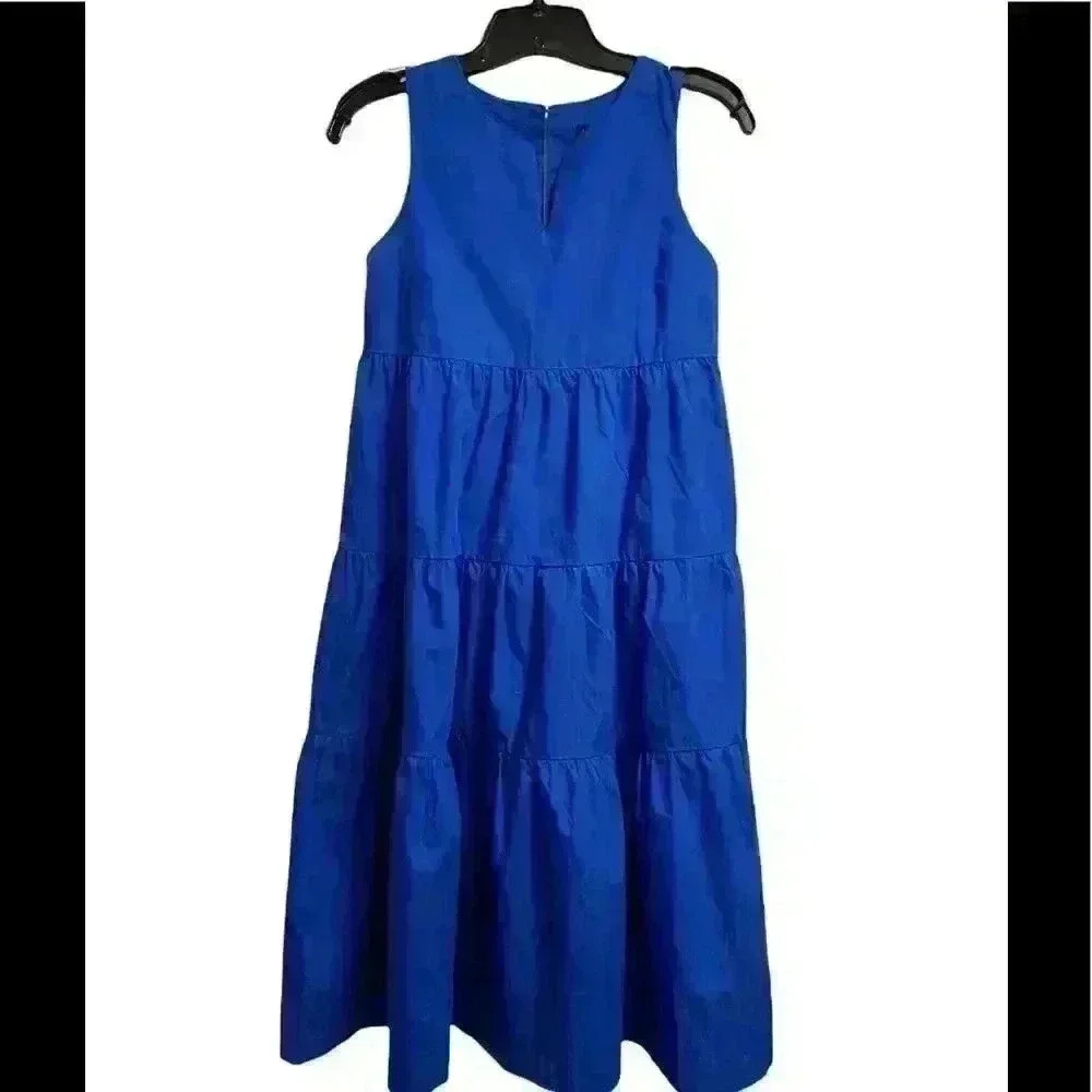 Banana Republic Cotton Sleeveless Tiered Dress